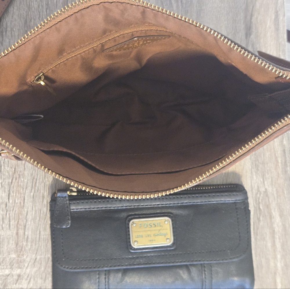 Fossil Leather Purse and Wallet Set vintage - Picture 6 of 16